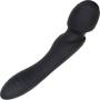 Evolved Novelties Silicone USB Rechargeable Waterproof Wanderlust Dual Sided Powerful Wand Massager Black