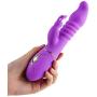 Thrusting Rabbit Vibrator with 3 Powerful Thrusting Actions 7 Vibration Modes for G Spot Clitoris Stimulation, PALOQUETH Waterproof Dildo Bunny Vibrator Personal Sex Toy for Women, Rechargeable Purple