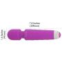 Personal Cordless Massager Wand by MagicStick Handheld Waterproof + Powerful Motor and High Quality Silicone Great for Therapeutic Massage and Relaxation 20 Vibration Patterns + 8 Speeds Mini (Purple)