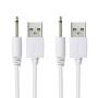 USB to DC 2.5mm Charging Cable, Wand Massager Charger Cord for Rechargeable Wand Massager(White)