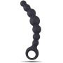 ❤ Moafh Soft Silicone Beads Plug Back Neck Massage Vibrantor for Women Men Couple - Black