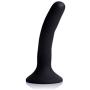 Strap U Silicone Strap On Dildo, Black, Small