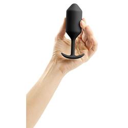 B-VIBE - Snug Plug 3 - Precision Shaped, Snug & Comfortable Fit Plug That Provides A Sensual Feeling of Fullness (Insertable Size: 12 cm / 4.7 in x 3.6 cm / 1.4 - Weight: 180 Grams - Color: Black)