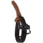 Fetish Fantasy 10-Inch Choco Dream Vib Hollow Strap, Brown