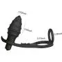 Sexbaby Anal Plug 10 Speed Vibrator Prostate Massager for Male Vibrating Anal Play with 2 Erection Enhancing Cock Ring Adult Sex Toy for Male Masturbation Sexbaby Anal Plug 10 Speed Vibrator Prostate Massager for Male Vibrating Anal Play with 2 Erection Enhancing Cock Ring Adult Sex Toy for Male Masturbation