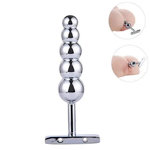 5 Balls Metal Anal Beads T Handle Butt Plug Anal Trainer Toys Fetish Kinky Sex Love Tools for Couple Lover Sexbaby 5 Balls Metal Anal Beads T Handle Butt Plug Anal Trainer Toys Fetish Kinky Sex Love Tools for Couple Lover Sexbaby