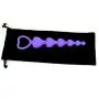 LoveI Anal Sex Toy Beads Butt Plug Heart Shaped Prostate Massager with Safe Pull Ring Handle Soft Carry Bag Unisex G Spot - Purple LoveI Anal Sex Toy Beads Butt Plug Heart Shaped Prostate Massager with Safe Pull Ring Handle Soft Carry Bag Unisex G Spot - Purple