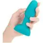 B-VIBE - Rimming Plug Petite - Beginner Vibrating and Rotating Butt Plug ( 3.9” x 1.4” - Teal )