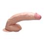 Padgene 12 Inch Liquid Silicone Dildo Big Dildo Penis Cock with Suction Base for Women Sex Toys (Flesh)