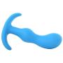 Doc Johnson Mood - Naughty 2 - Silicone Anal Plug - Extra Large - 6.0 in. Long and 1.5 in. Wide - Tapered Base for Comfort Between The Cheeks - Extra Large - Blue