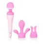 CalExotics Inspire Massager Kit - Body Wand Vibrator & Silicone Attachment Set for Couples – Adult Sex Personal Massager - Pink CalExotics Inspire Massager Kit - Body Wand Vibrator & Silicone Attachment Set for Couples – Adult Sex Personal Massager - Pink