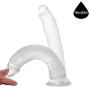 G Spot Realistic Jelly Dildo with Strong Suction Cup Flexible Penis Harness Compatible Anal Adult Sex Toys for Women