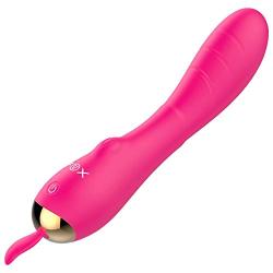 Beginners Mini Vibratòr for Women Private Play with 7 Powerful Vibration Modes (Color : Red)