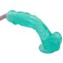 MXYLYM1 Stráp ǒn for Sèx Women, Green Transparent Super Realistic Simulated Toy Relaxation Pressure Waterproof 7.48" Long 1.57" Wid Smaller and More Portable
