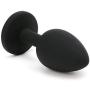 BUBUCAST New 7 * 2.8cm Black Small Silicone Plug Both Man and Woman Amal