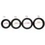 Batyuery 4 PCS Soft Stretchy Silicone Pennis Ring Time Delay Clock Ring for Male Eraction Keeper Enhancer Prolong