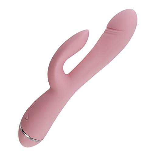 9 Frequency Heating Vibarator G Sport Rechargeable Rabbit Mssager Pleasure Toys for Women Quiet Waterproof (Pink)