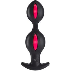 Fun Factory Sex Toys | Butt Plug B-Balls Uno and B Balls Duo Anal Sex Toys | Anal Toy with Rotating Inner Balls Anal Plug (Black/Red)