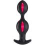 Fun Factory Sex Toys | Butt Plug B-Balls Uno and B Balls Duo Anal Sex Toys | Anal Toy with Rotating Inner Balls Anal Plug (Black/Red)