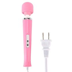 Wand Massager Electric Handheld Massager with Magic 10 Powerful Speeds Strongest Therapeutic Vibrating Power for Sore Back, Foot, Body Muscle Aches (Pink)