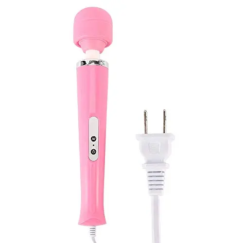 Wand Massager Electric Handheld Massager with Magic 10 Powerful Speeds Strongest Therapeutic Vibrating Power for Sore Back, Foot, Body Muscle Aches (Pink)