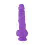 Lickerlish SPATTS 8.5" Premium Silicone Dildo Purple with Suction Cup