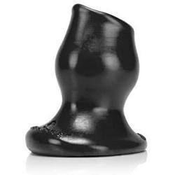 Oxballs Pighole S Hollow Butt Plug, Black, 122 Gram