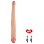 DJKFHIU Ultra Soft 14.6 Inch Double-Ended Lifelike Soft Dîldɔ Stick with Gifts DJKFHIU (Color : Flesh)