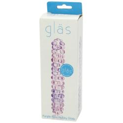 Gläs Purple Rose Nubby Dildo