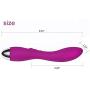 Bombex Inspiration 100% Waterproof Rechargeable G-Spot Vibrator - Bendable Quiet Vibrators - Vibrating Anal Vibrators - 6-Function Magic G Vibe Silicone Massagers,Purple