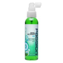 Passion Deep Throat Mint Flavor Sex Spray; Size 4 Oz.