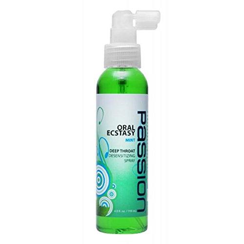 Passion Deep Throat Mint Flavor Sex Spray; Size 4 Oz.