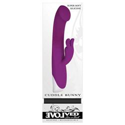 Evolved Love Is Back Cuddle Bunny Rechargeable Soft Rabbit Vibrator, Purple