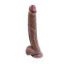 MXJYB 12.2 inch Huge Long Handsfree Female Personal Massager Lifelike Big Monster Massage Wand Flesh MXJYB