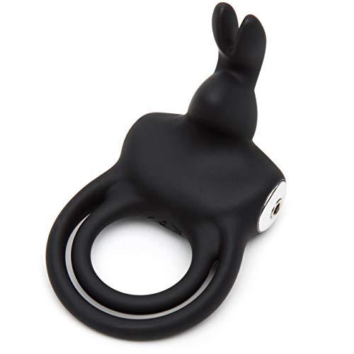 Happy Rabbit Love Ring Rechargeable - Black