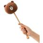 LINE FRIENDS Muscle Massage Stick - Brown Character Massager for Back Shoulder Neck Pain Therapy