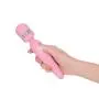 Pure Love Silicone Vibrating Wand and Personal Massager, Pink Color, Rechargeable and Multi-Speed with Swarovski Crystal Button, Quilted Handle, Adult Sex Toy, Body Massager Pure Love Silicone Vibrating Wand and Personal Massager, Pink Color, Rechargeable and Multi-Speed with Swarovski Crystal Button, Quilted Handle, Adult Sex Toy, Body Massager