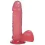 Doc Johnson Crystal Jellies - 7 Inch Realistic Cock With Balls - Strong Suction Cup Base - 7.2 in. Long and 1.7 in. Wide - Dildo, Pink Doc Johnson Crystal Jellies - 7 Inch Realistic Cock With Balls - Strong Suction Cup Base - 7.2 in. Long and 1.7 in. Wide - Dildo, Pink