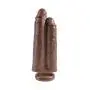 Pipedream Products King Cock 9" Two Cocks One Hole, Brown, 24 Lb Pipedream Products King Cock 9" Two Cocks One Hole, Brown, 24 Lb
