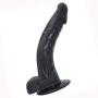 HYLHYL3-F Wòměns Rěǎlistic Lovely Wand Massager Female Soft Wand Black PVC Material（21cm/8.26“）