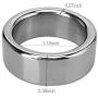 FST Stainless Steel Cock Ring Male Delaying Ejaculation Penis Ring, 1.18