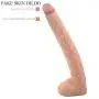Beginner AñāĹ Massager 15.5 Inch Dual Density Silicone Massage Hands-Free Womens Toys for Life-Like Experience (Flesh) Thrusting Plug