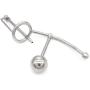 GKWJD-Chástí-ty Belt Cock Lock Male T-Shirt Wearable Metal Chasteness Device Removable Stainless Steel Hypoallergenic for Men Beginners Panties C179 (Size : 50mm)