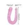 Adult Sex Toy Waterproof Jelly Double Dongs Top Sex Realistic Dildo Penis Cock Anal Butt Plug Massager G-Spot Stimulation Orgasmic Thrusting AV Wand Stick Sex Adult Toys Magic Wands for Women Men Love
