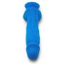 &quotPerfect Fit" 6 Inch Silicone Dildo - Blue Platinum Grade Silicone With Suction Cup