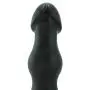 Doc Johnson Titanmen - The Rumpy - 6.5 Inch Durable Anal Plug with 6.9 Inch Girth and Phallic Tip - Flared Safety Base - Matte Finish - Butt Plug - Black