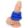 XL Soft Silicone Cock Ring Set 3 Pack by Lynk Pleasure (Blue) Stretchy Premium Erection Enhancer Penis Rings for Mens Sexual Wellness | Stay Harder & Last Longer