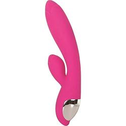 Evolved Novelties Dual Motors Waterproof Silicone USB Rechargeable Tantalizing Tulip Rabbit-Style - PinkCouples Vibrator