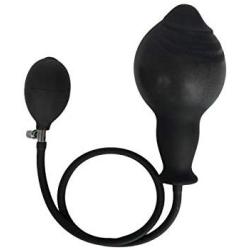 Relax Toy Perfect Tool Black Soft Amal Massager Plug - Inflatable Amal Plug Unisex Pleasure Toy Improve Happiness Sold by