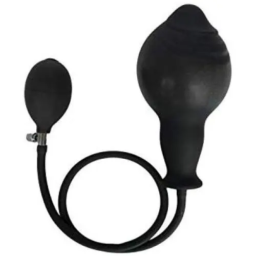Relax Toy Perfect Tool Black Soft Amal Massager Plug - Inflatable Amal Plug Unisex Pleasure Toy Improve Happiness Sold by